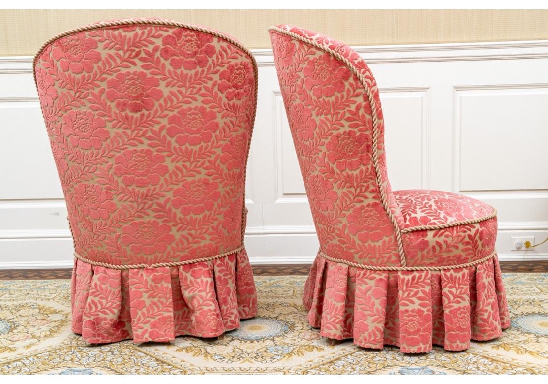 Pair of Fine Custom Upholstered Fireside Chairs 2