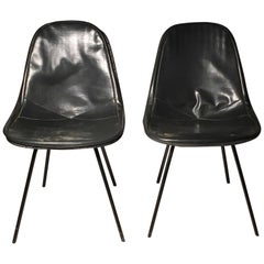 Ein Paar schöne frühe DKX-Stühle von Charles Eames für Herman Miller