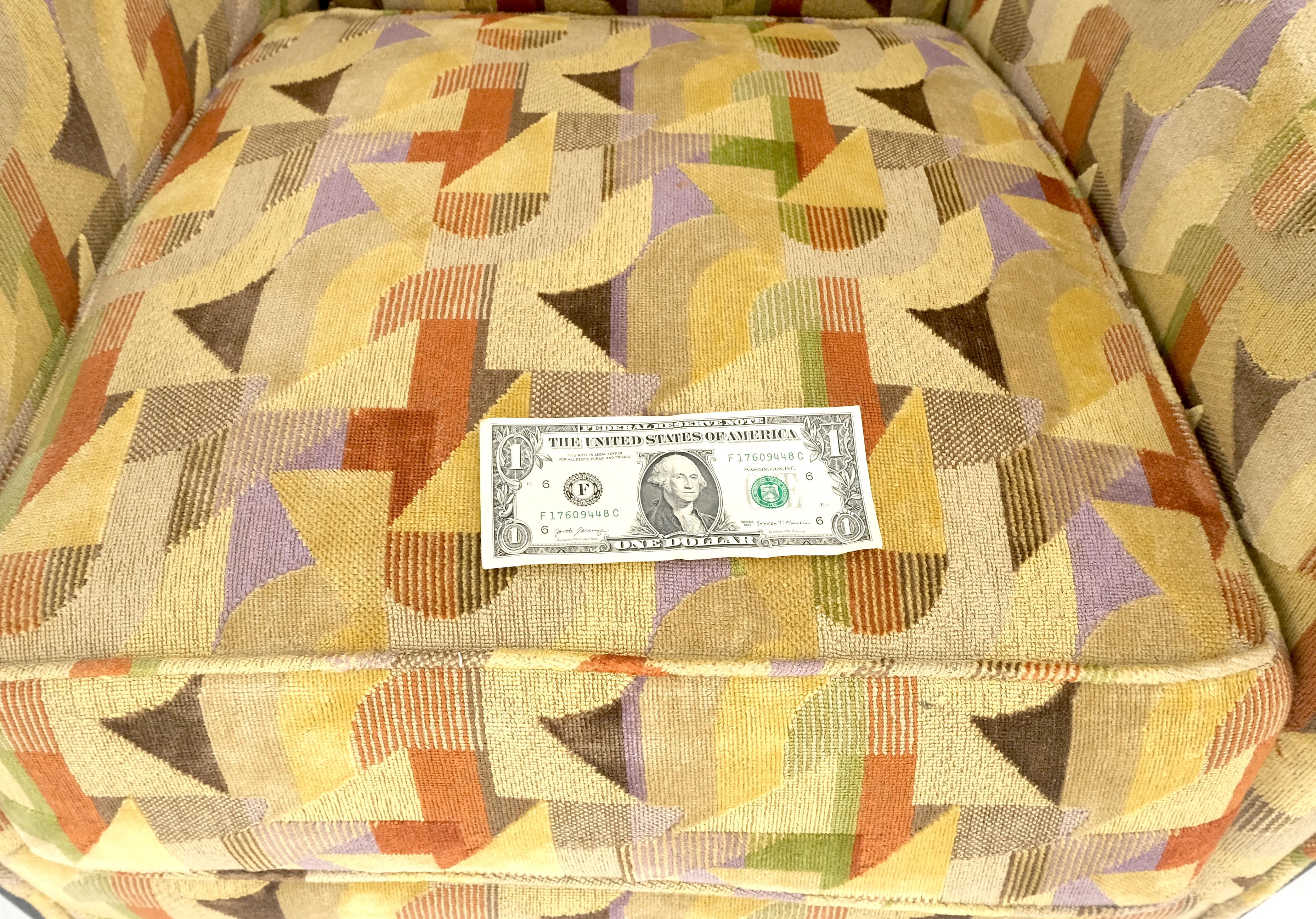 Paar feine französische Art-Déco-Loungesessel aus ebonisierter Eiche von Dominique Redone MINT im Angebot 7