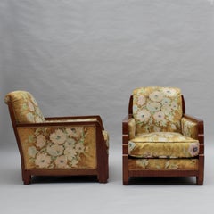 Pair of Fine French 1920's Armchairs att. to Dufrene (matching daybed available)
