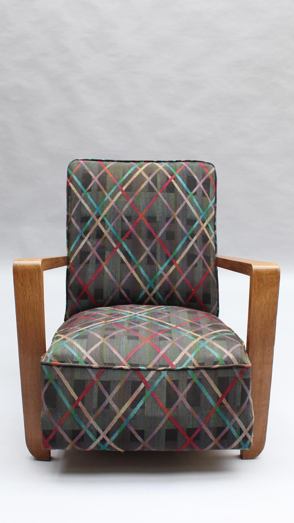 Pair of Fine French Art Deco Club Chairs For Sale 12