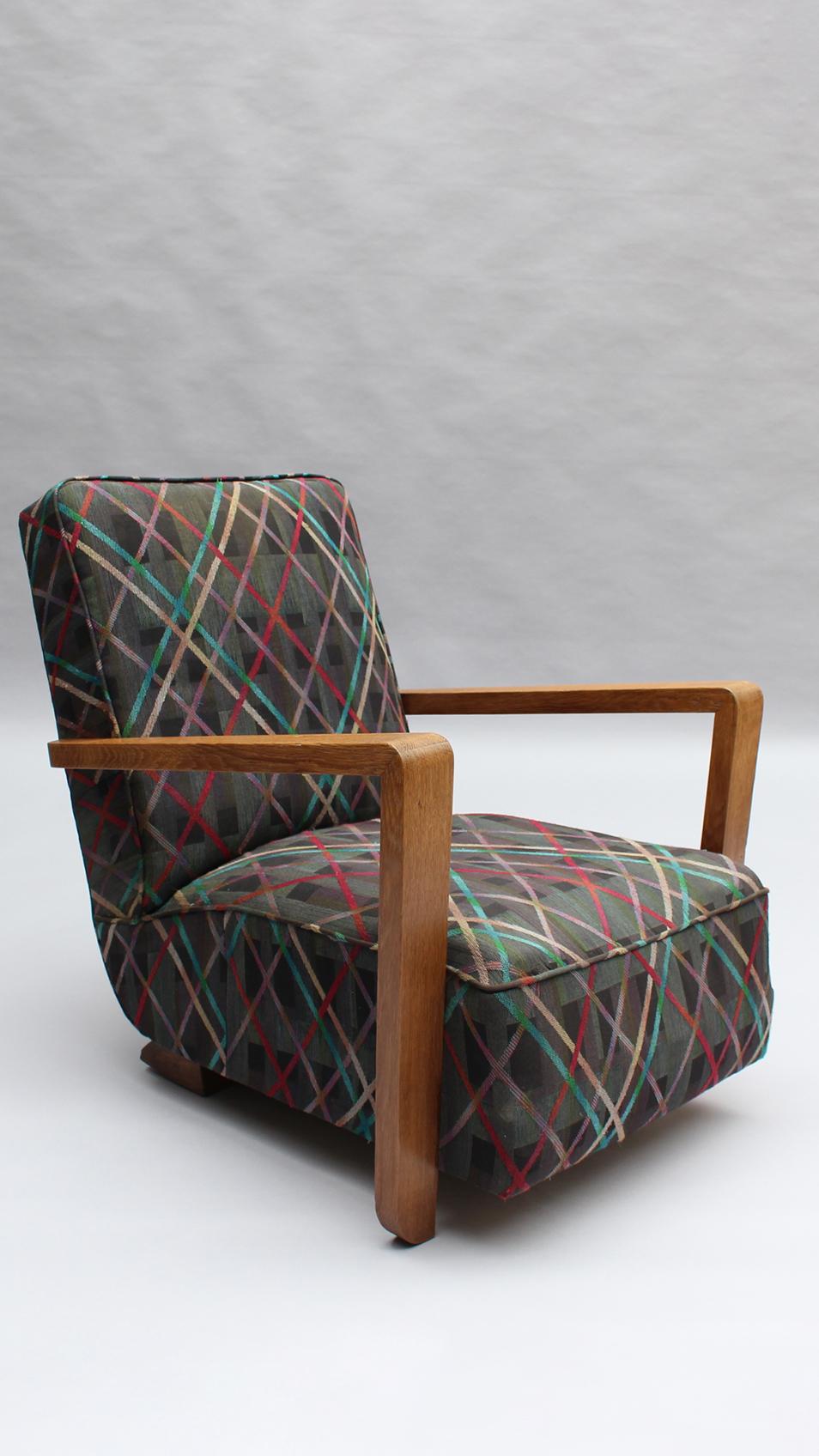 Pair of Fine French Art Deco Club Chairs For Sale 1