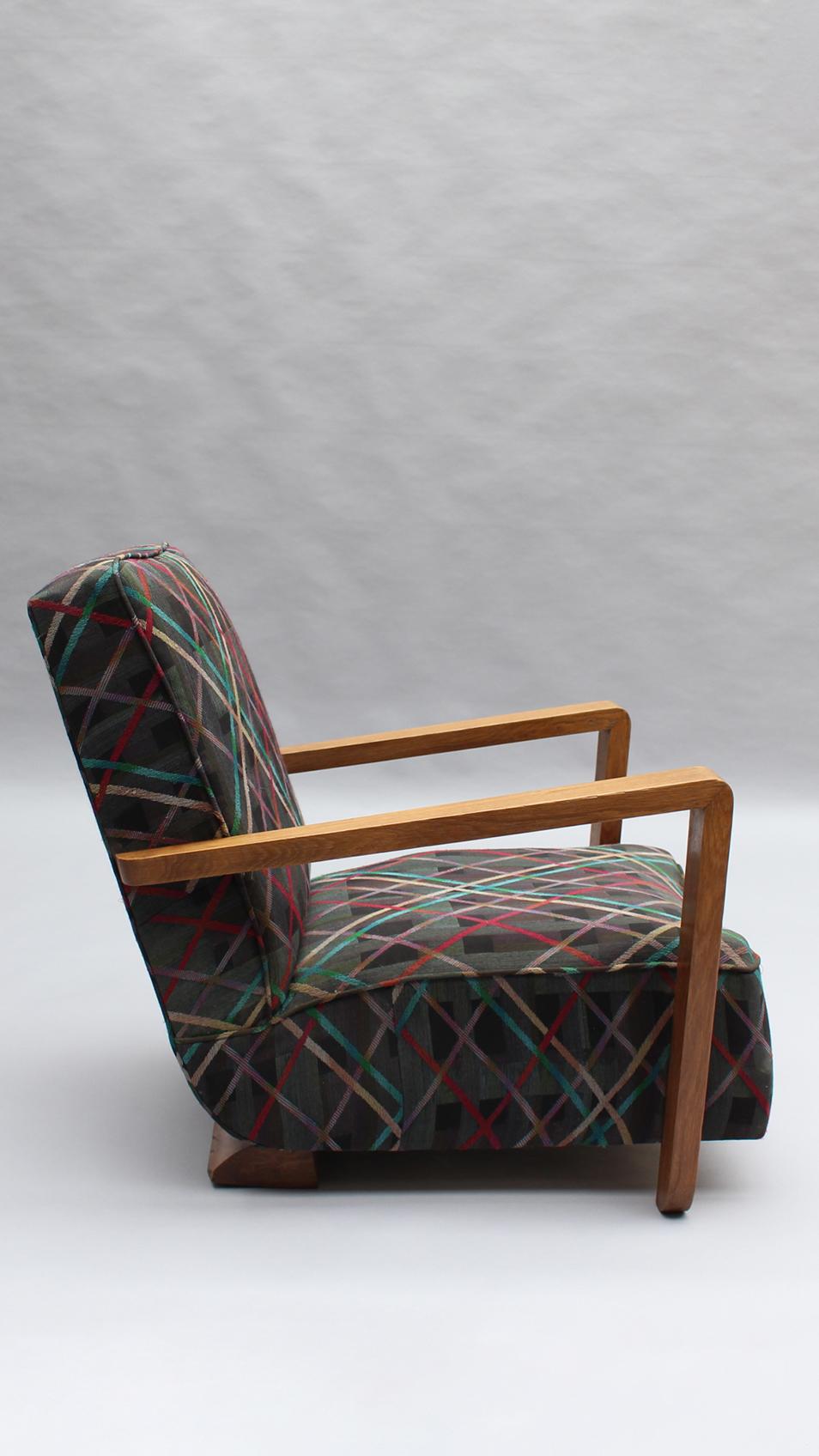 Pair of Fine French Art Deco Club Chairs For Sale 2