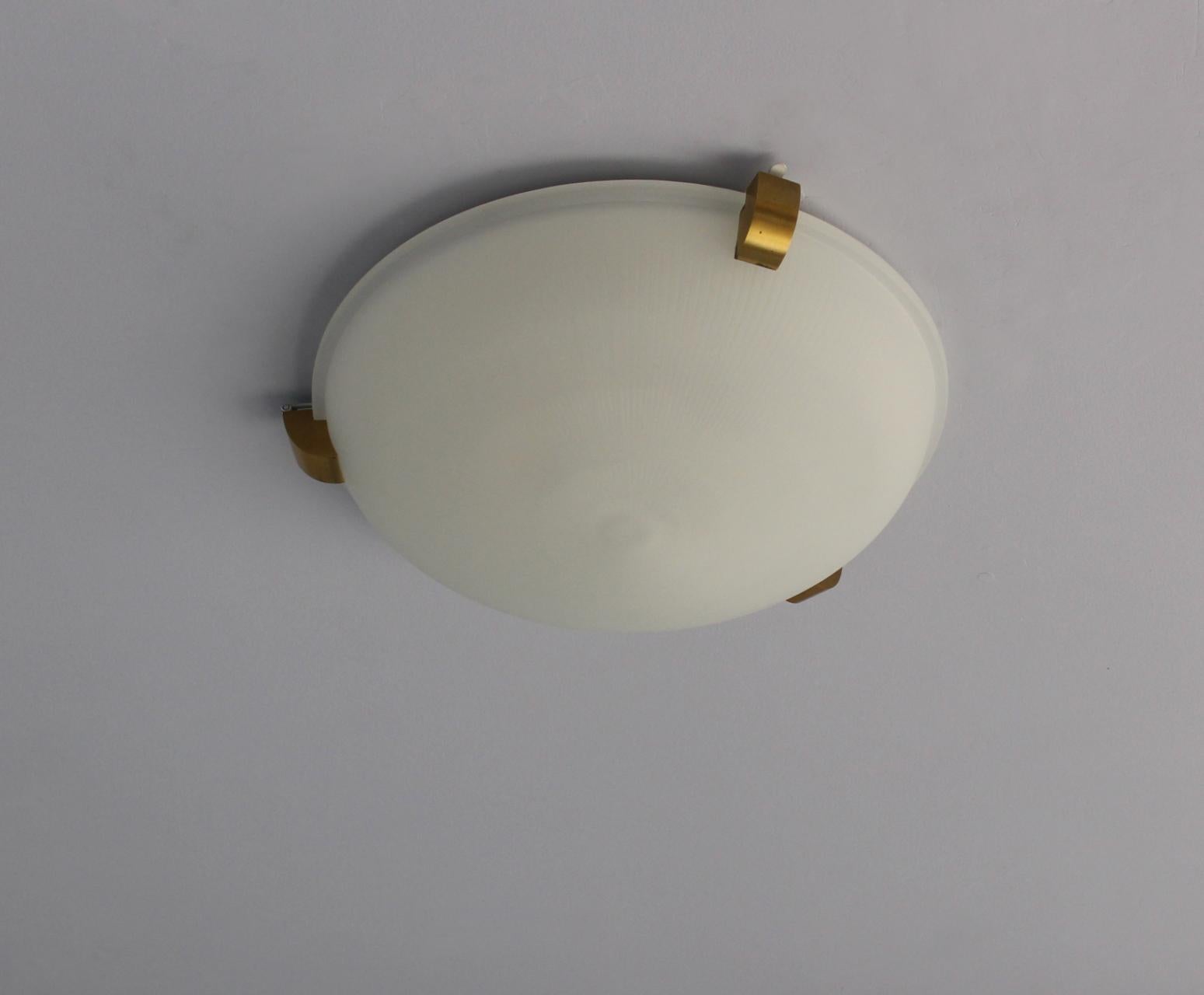 Pair of Fine French Art Deco Ceiling or Wall Lights by Jean Perzel 6