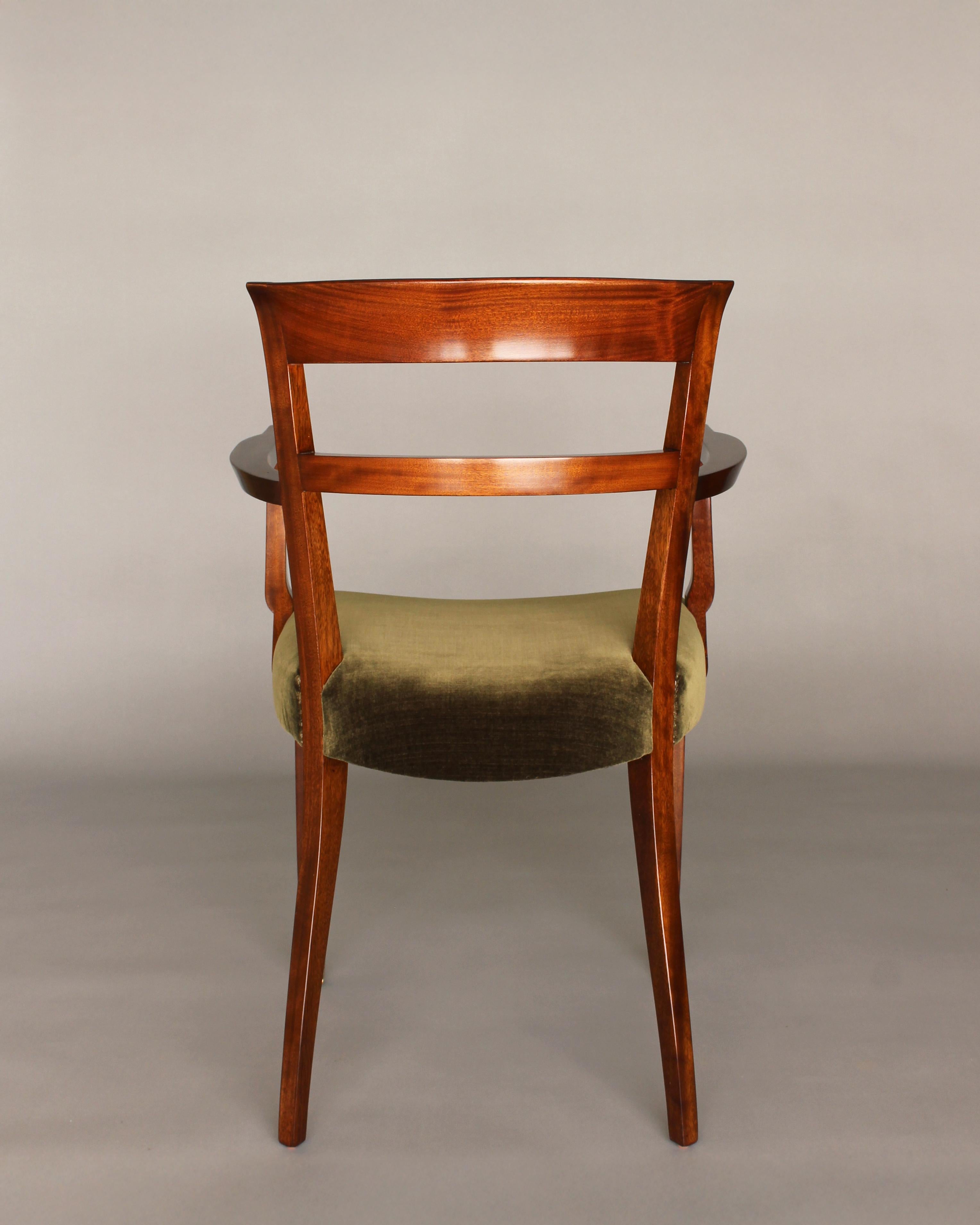Coppia di poltrone in mogano Art Deco francese di Jules Leleu in vendita 3