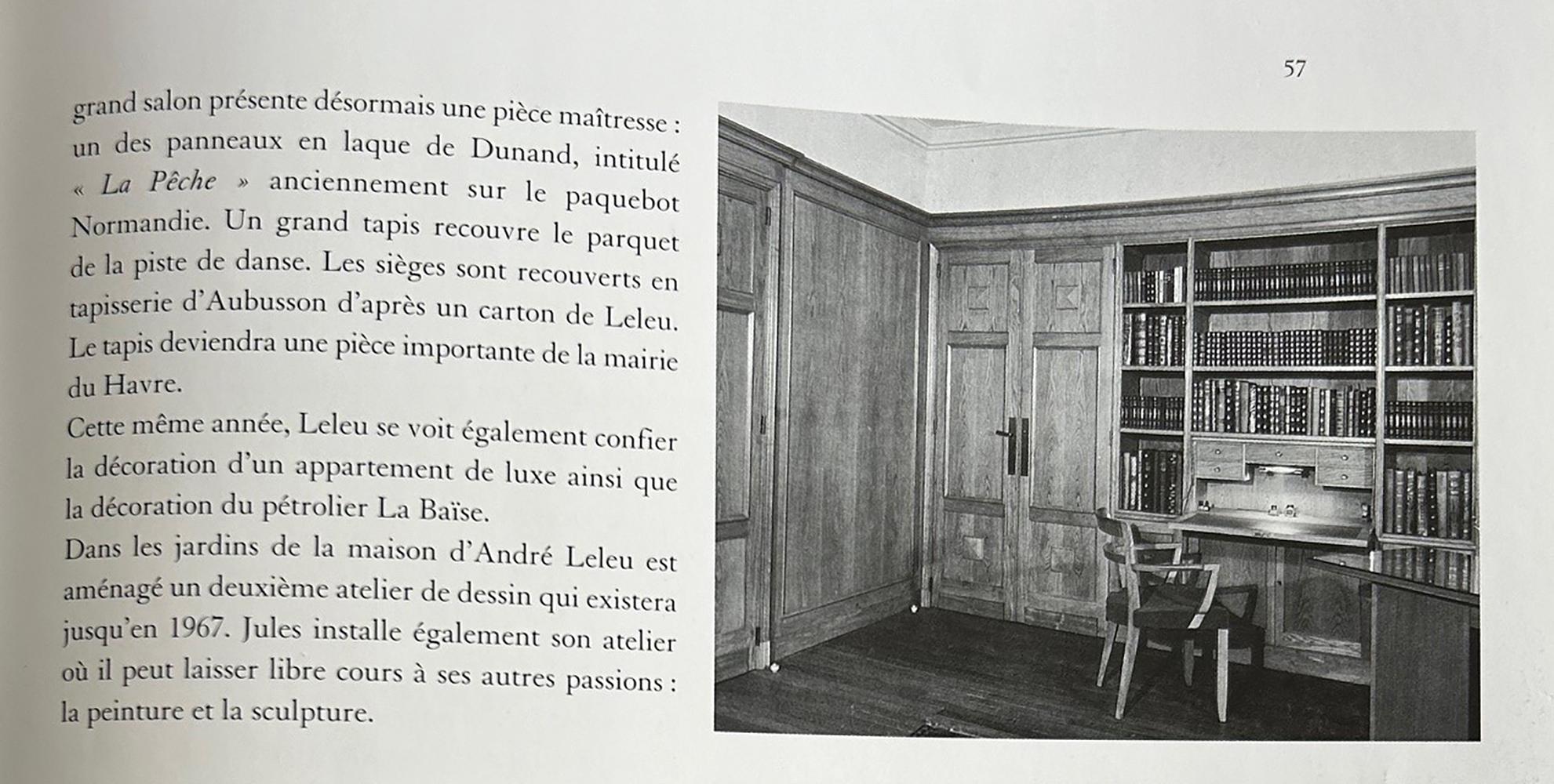 Coppia di poltrone in mogano Art Deco francese di Jules Leleu in vendita 10