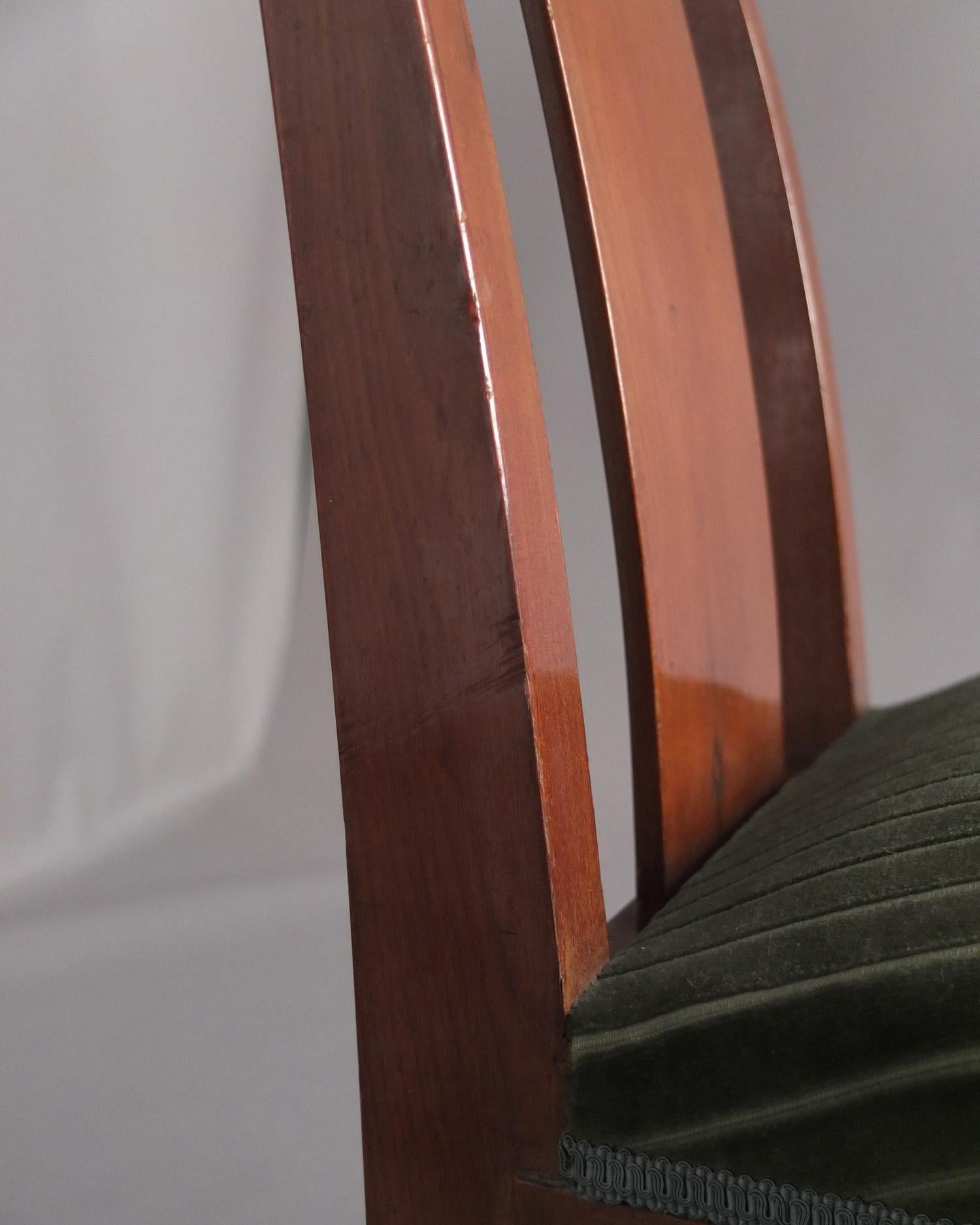 Paire de chaises d'appoint Art Déco françaises dans le style d'Alfred Porteneuve en vente 5