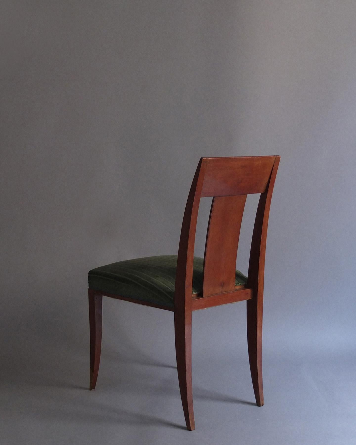 Bronze Paire de chaises d'appoint Art Déco françaises dans le style d'Alfred Porteneuve en vente