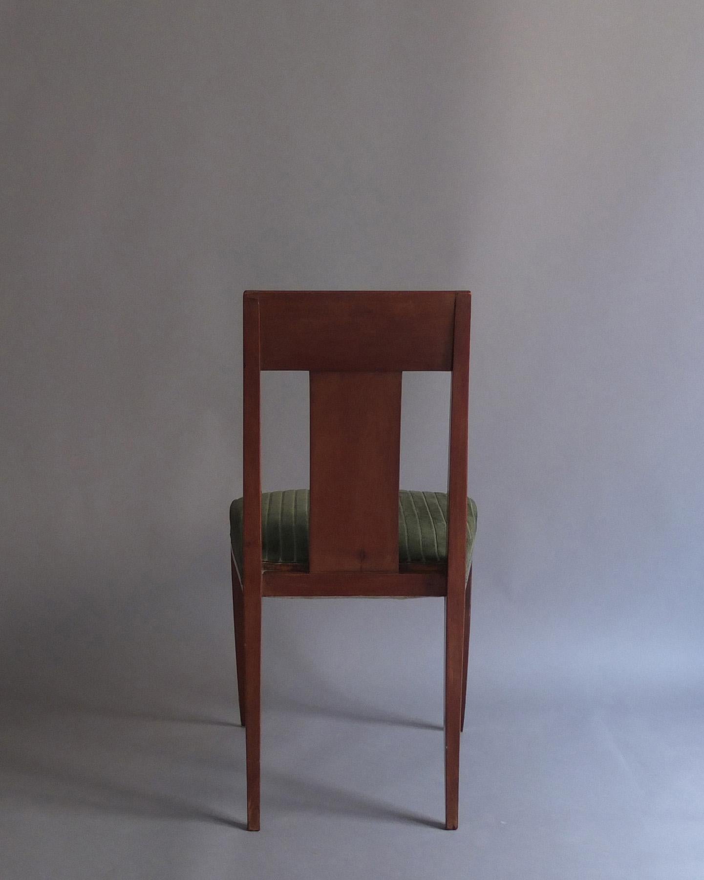 Paire de chaises d'appoint Art Déco françaises dans le style d'Alfred Porteneuve en vente 1