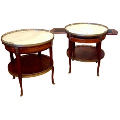 Pair of Fine French Bouillotte Tables