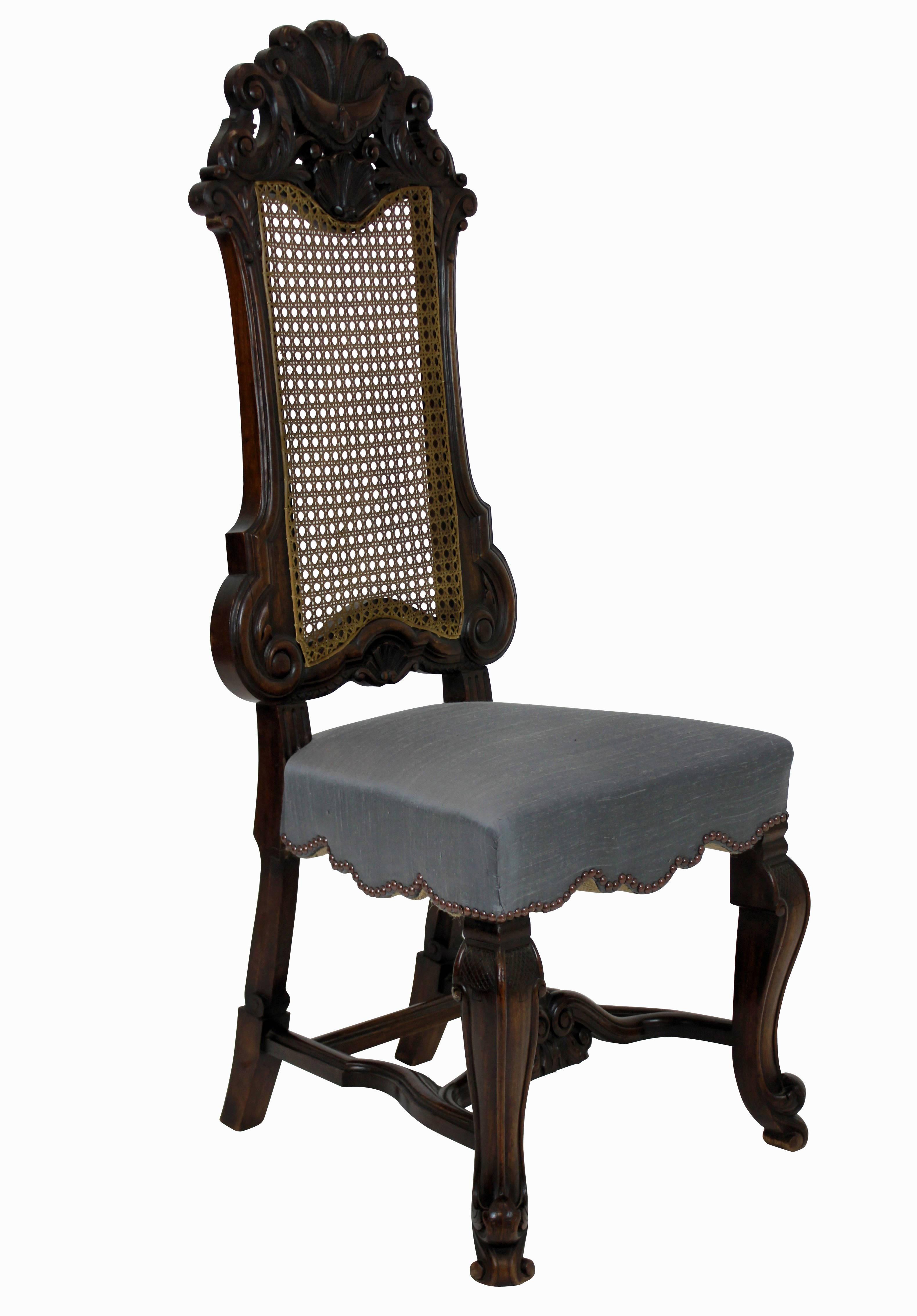 English Pair of Fine George Trollope and Sons Hall Chairs