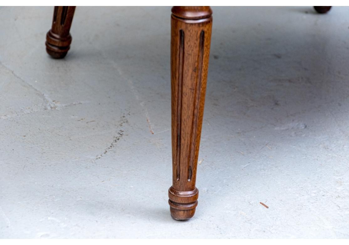 Pair Of Fine Hickory Chair Silk Upholstered Bergere Armchairs (Französische Provence) im Angebot