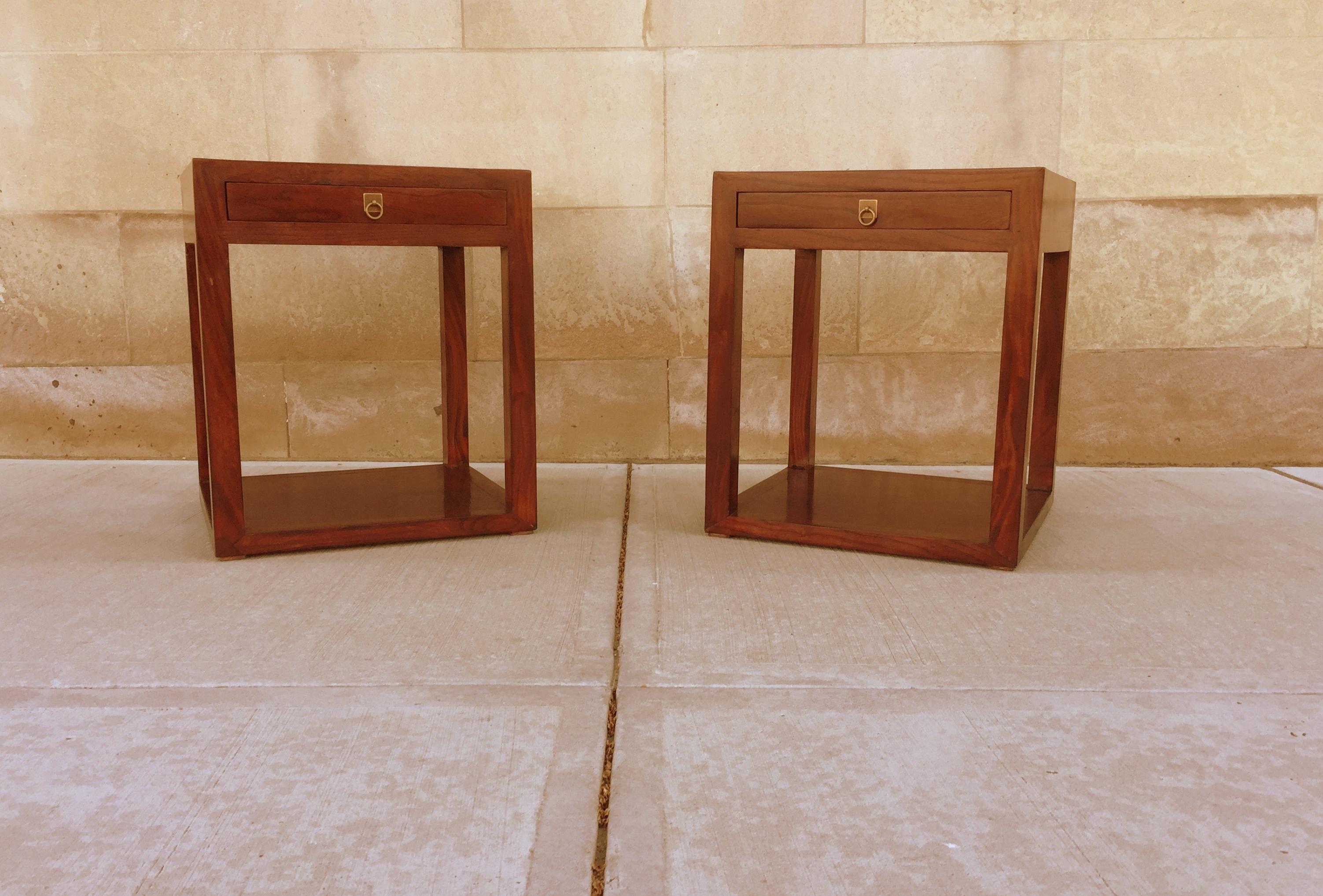 20th Century Pair of Fine Jumu End Tables