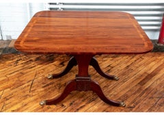 Pair of Fine Late Regency Mahogany and Tulipwood Drop-Leaf Tables