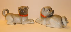 Pair of Fine Lively Modeled Porcelain Dogs