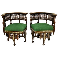 Pair of Fine Moorish Armchairs
