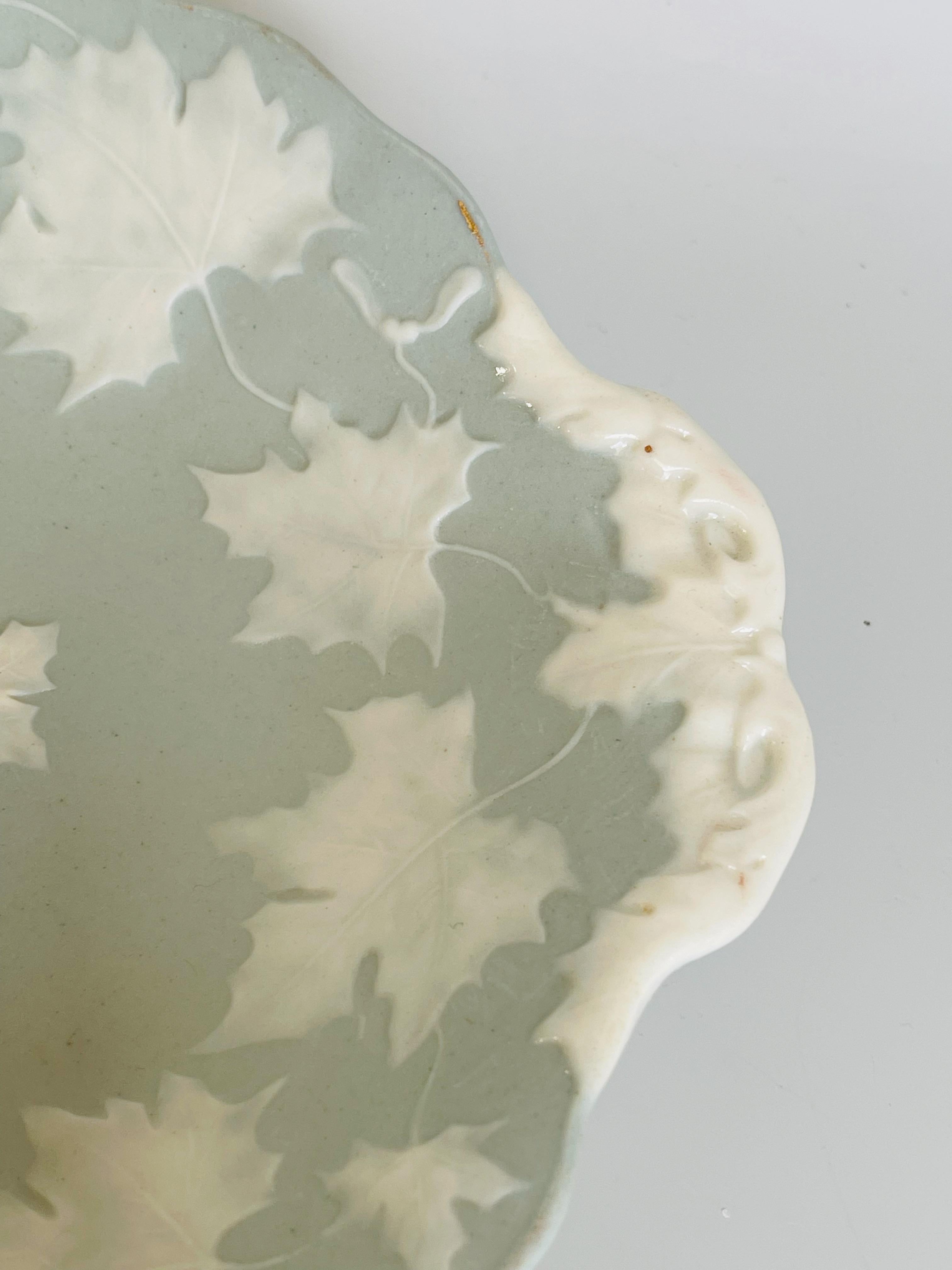 Pair of Fine Porcelain Appetizer Dishes Attributed to Limoges For Sale 9