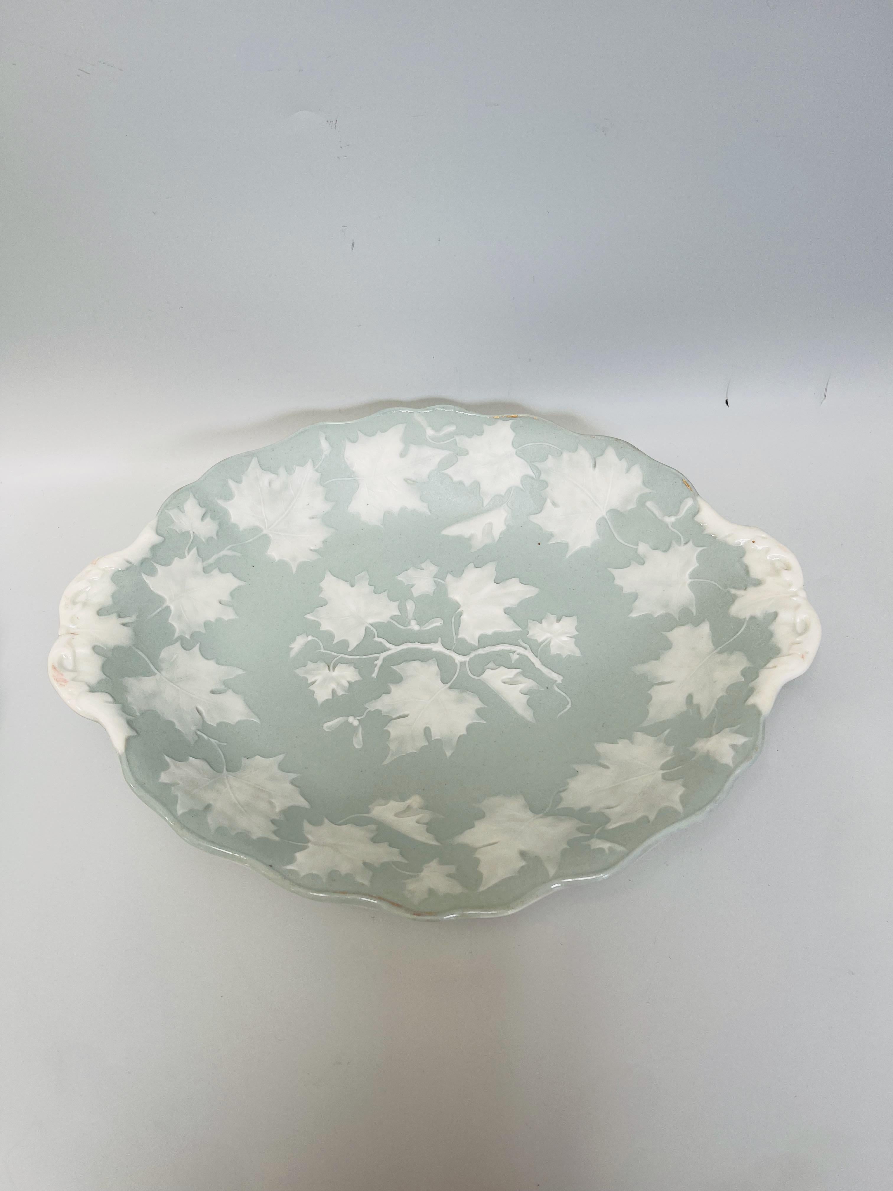 French Pair of Fine Porcelain Appetizer Dishes Attributed to Limoges For Sale