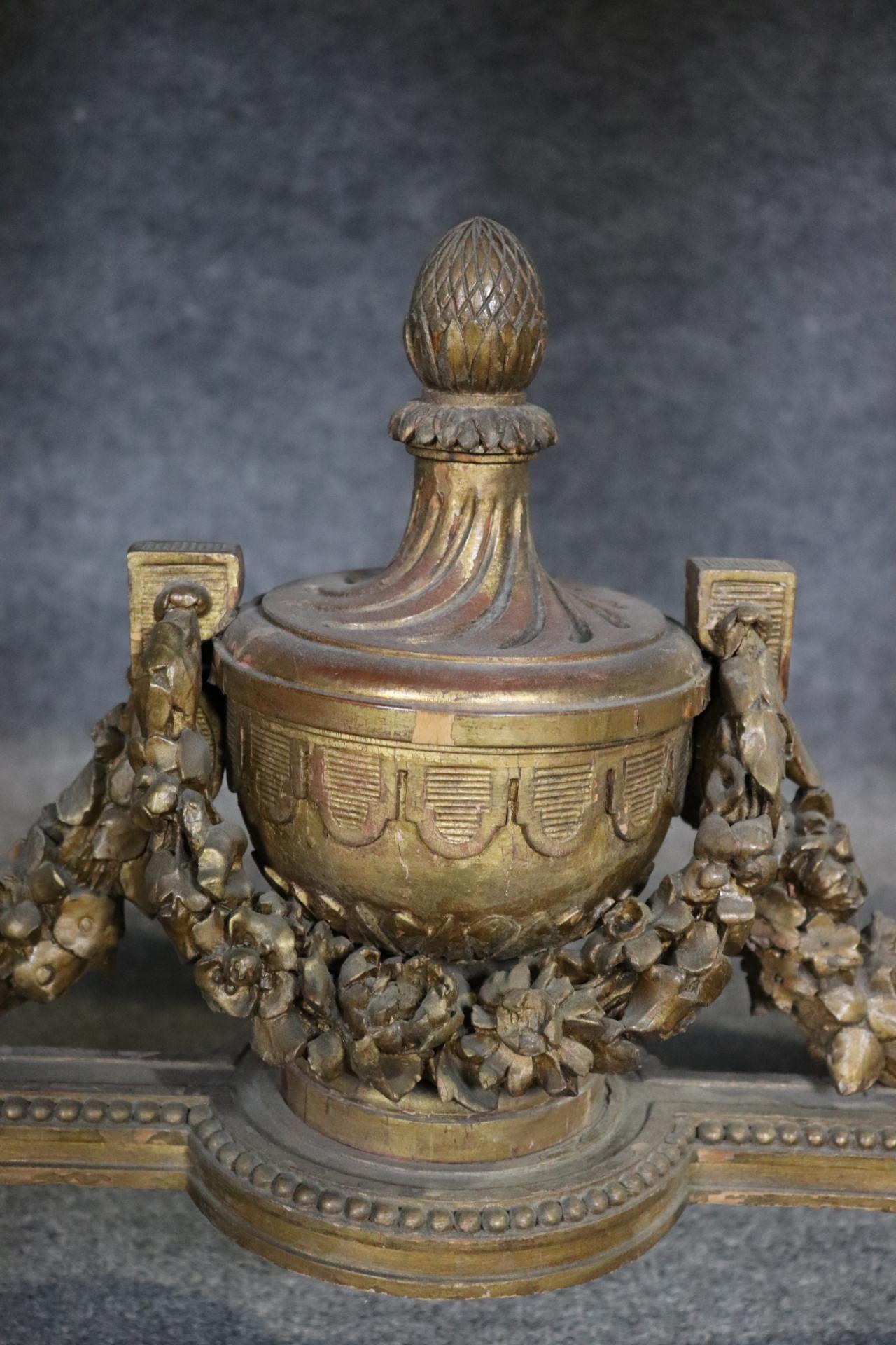 Pair of Fine Quality Marble Top Giltwood Louis XVI Console Tables Circa 1870 For Sale 11