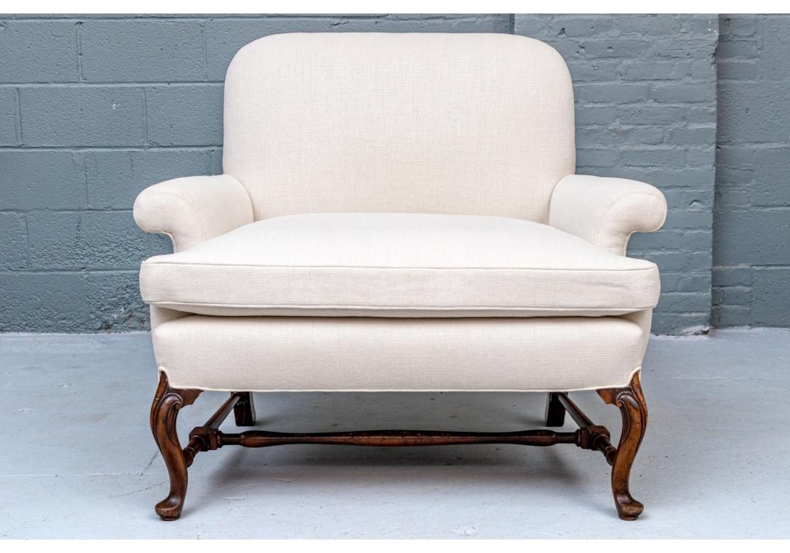 Pair Of Fine Quality Upholstered Chairs And A Half im Angebot 7