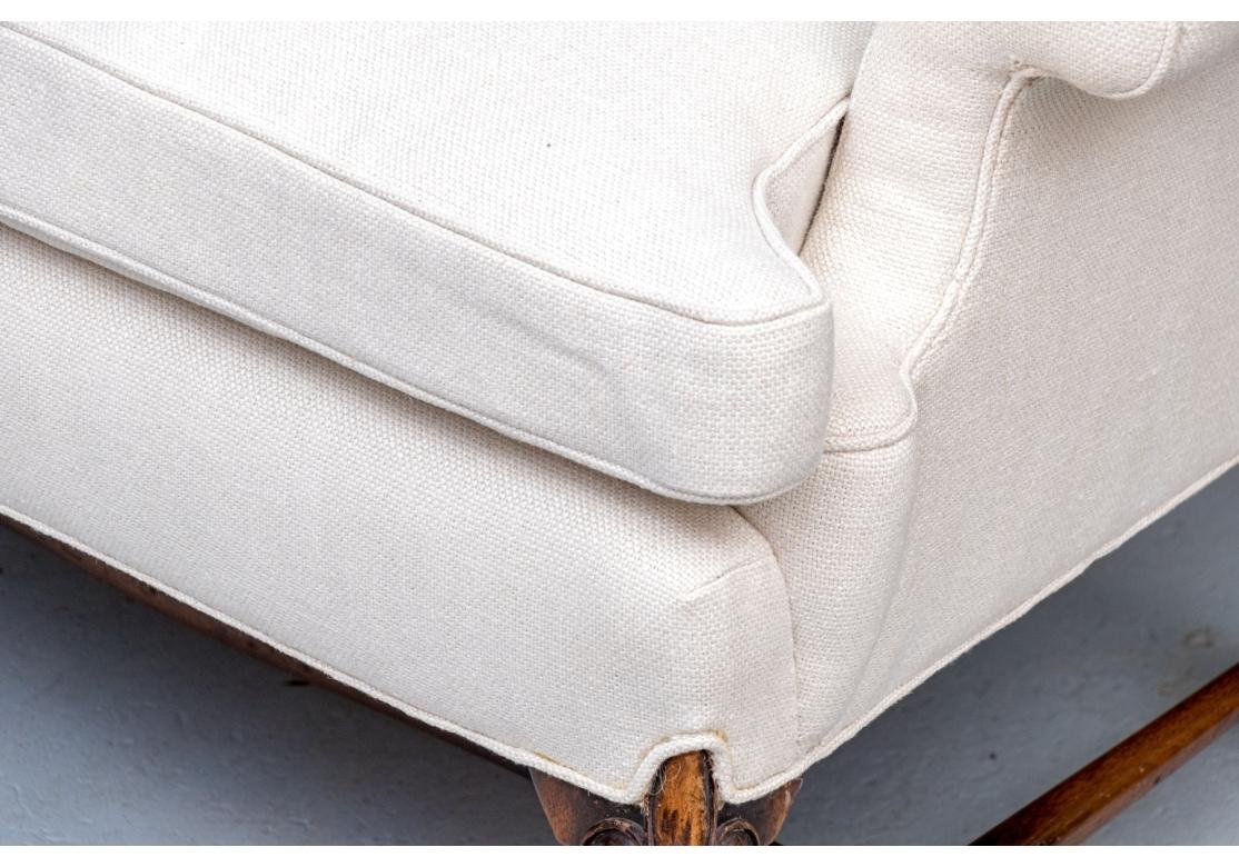 Pair Of Fine Quality Upholstered Chairs And A Half (Stoff) im Angebot