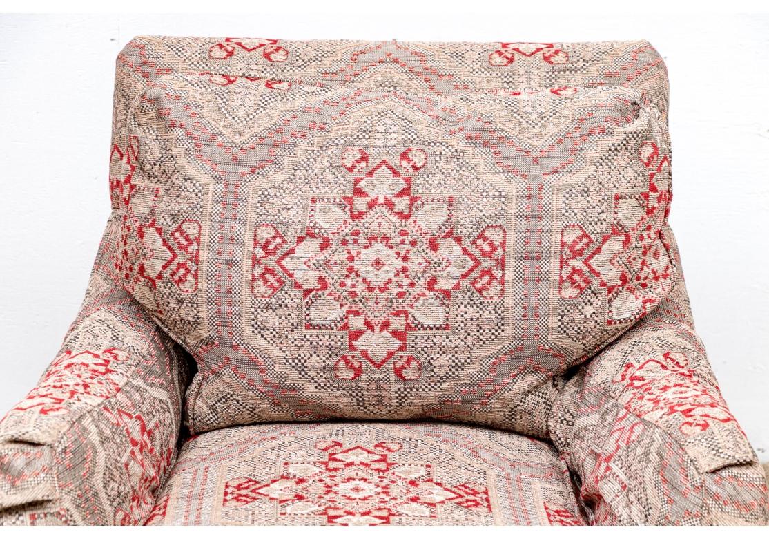 Paar gepolsterte Clubsessel von hoher Qualität im Angebot 6