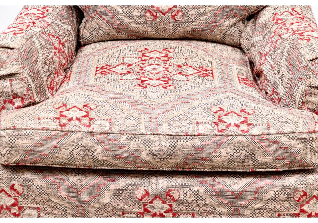 Paar gepolsterte Clubsessel von hoher Qualität im Angebot 8