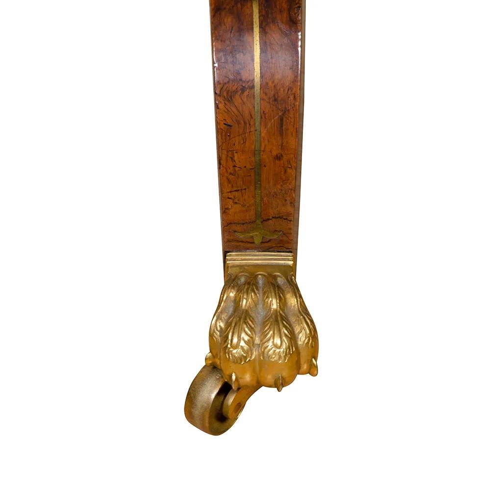 Wood Pair of Fine Regency Rosewood and Bronze Mounted Writing / Games Table For Sale