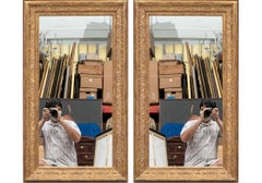 Paar feine Vintage Heydenryk vergoldet gerahmte Spiegel