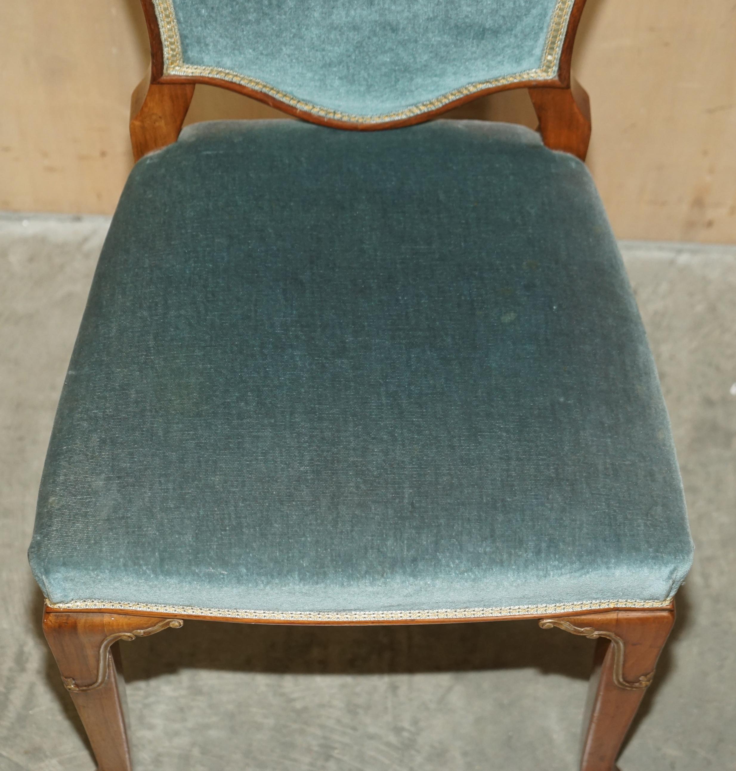 Pair of Finest Quality Waring & Gillows Side Bedroom Chairs Part of Large Suite For Sale 1