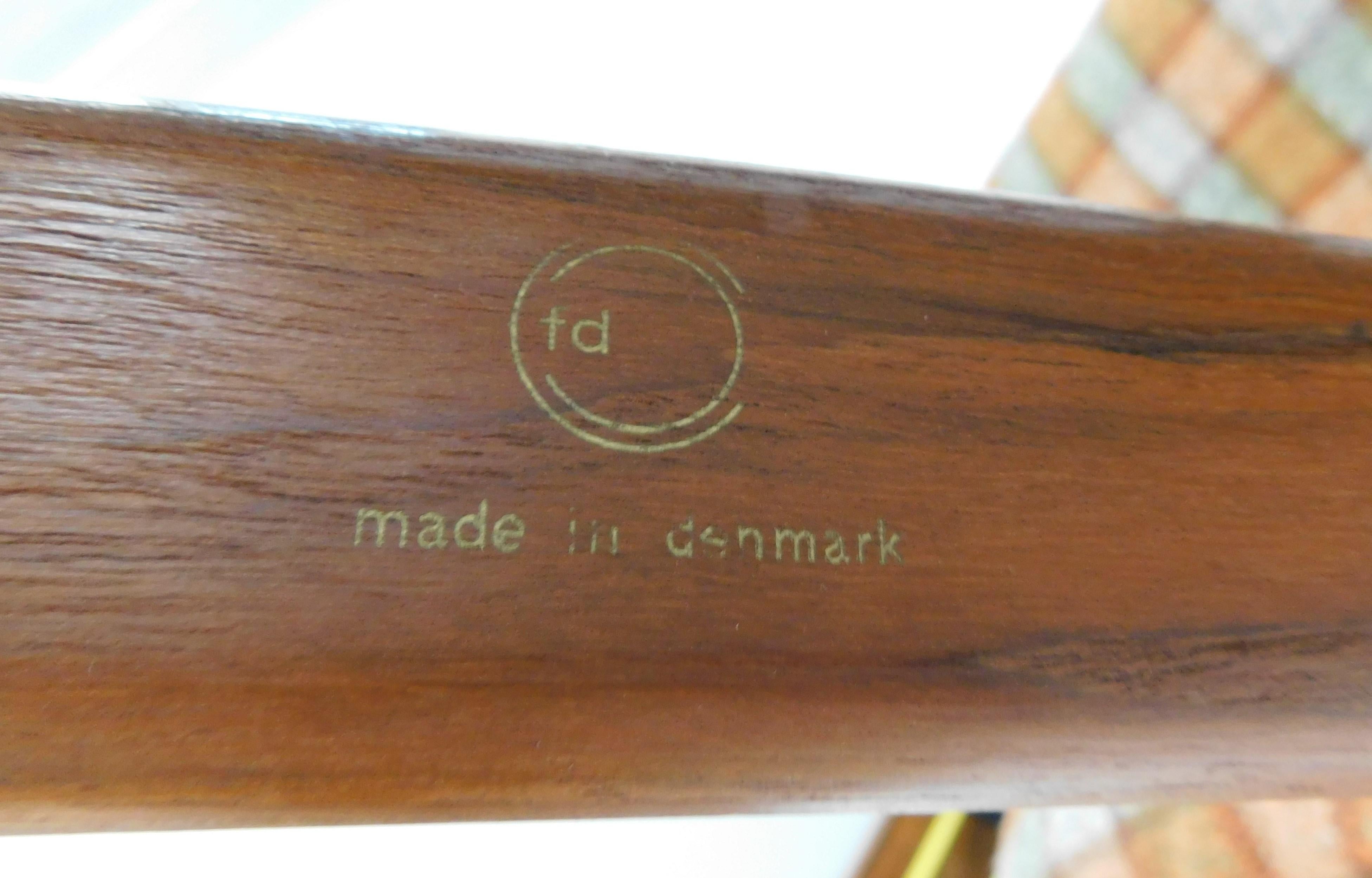 Pair of Finn Juhl 1953 Spade Teak Lounge Chair by France & Daverkosen Denmark 4