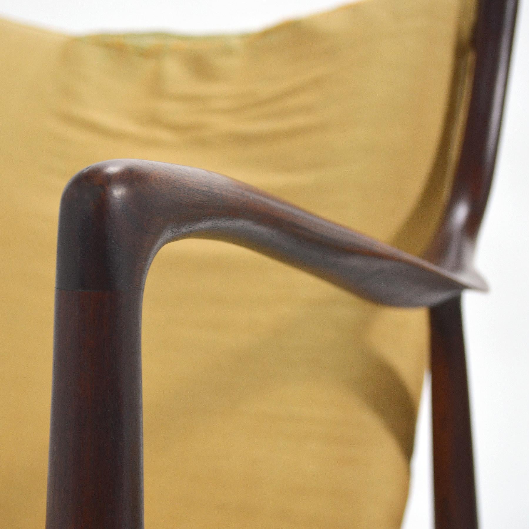Milieu du XXe siècle Paire de chaises Finn Juhl n°45 de Baker en vente