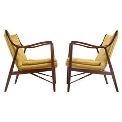 Pair of Finn Juhl #45 Chairs by Baker