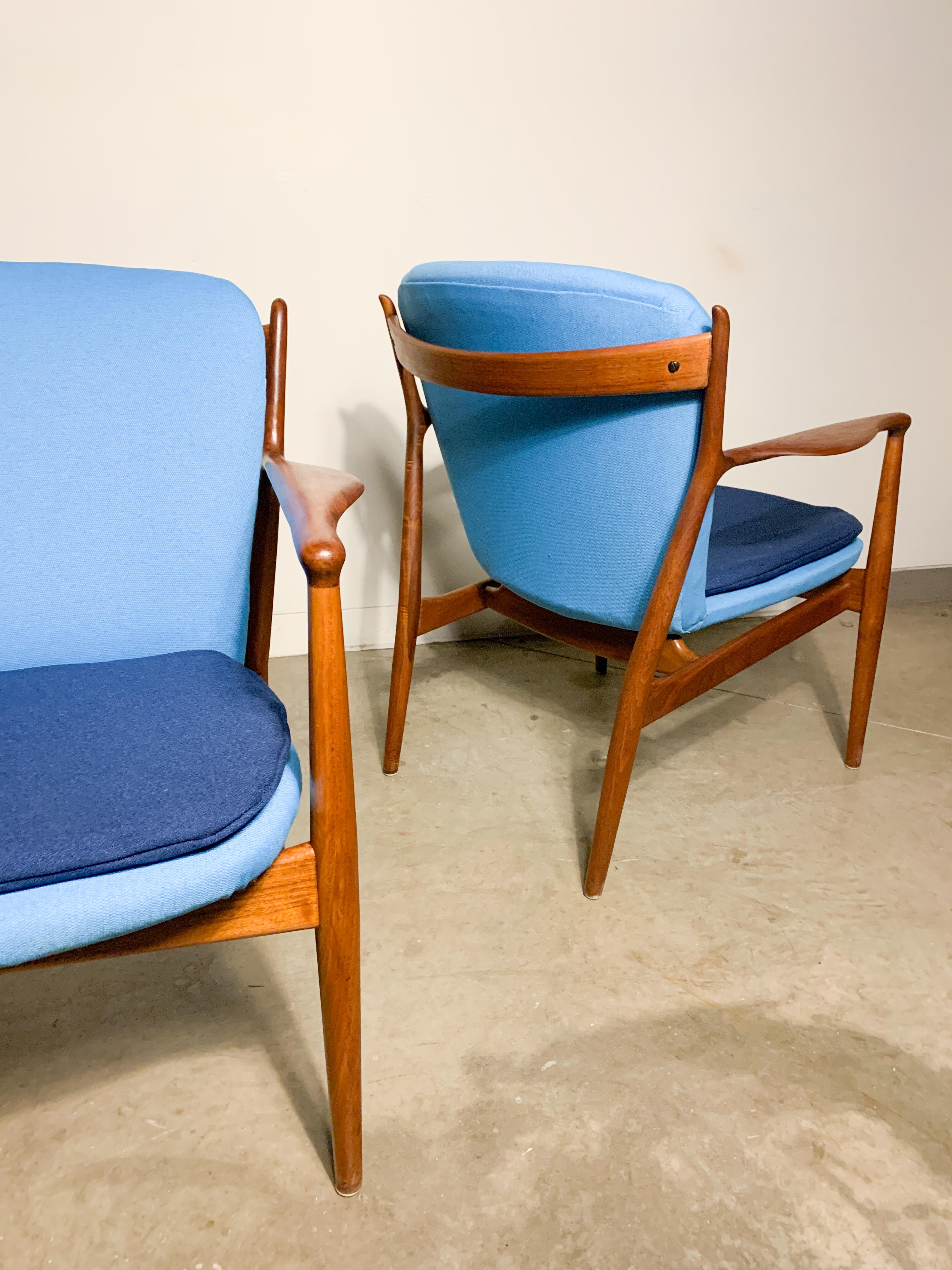 Pair of Finn Juhl Delegate Chairs by Baker Furniture 7