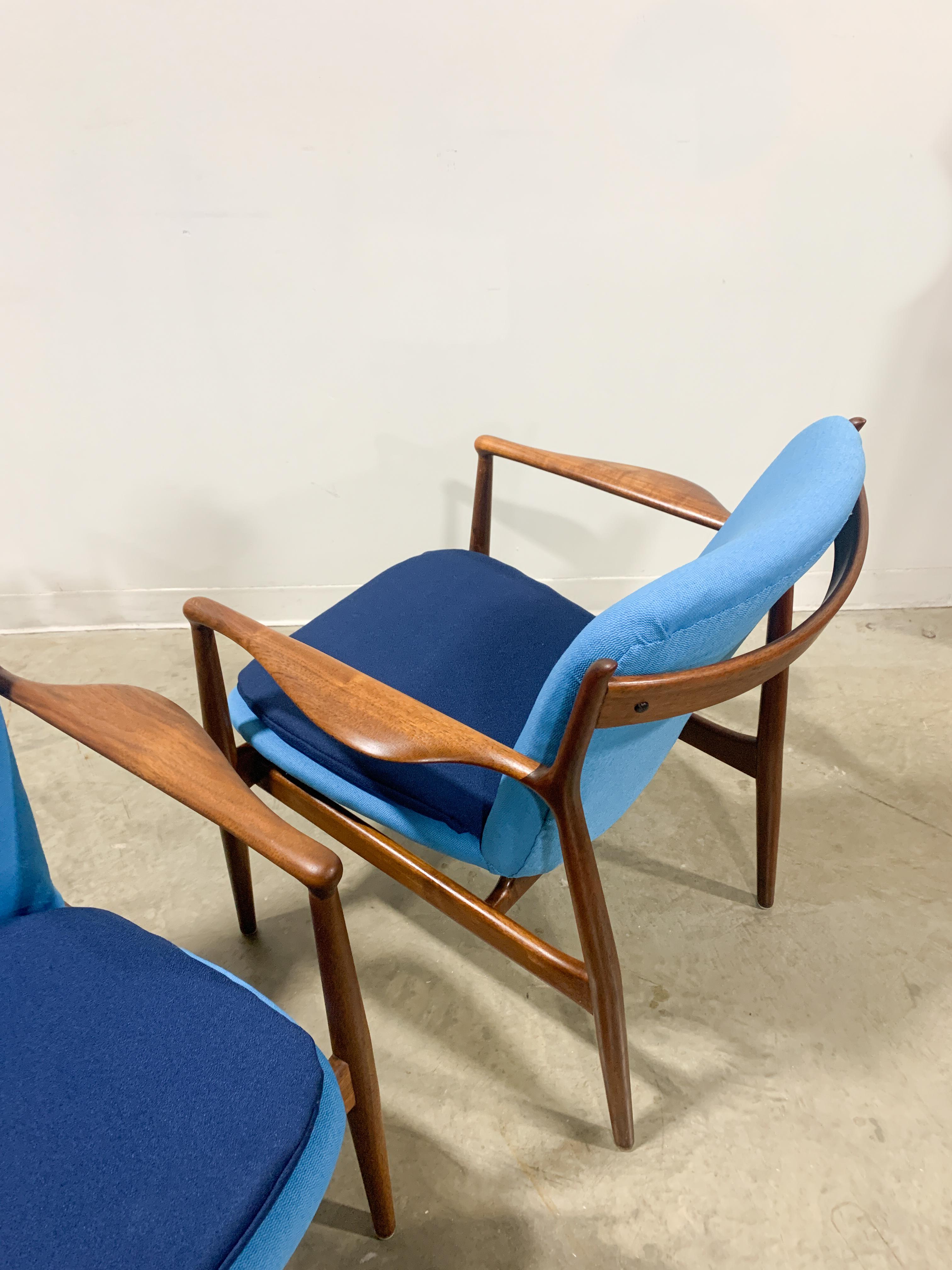 Pair of Finn Juhl Delegate Chairs by Baker Furniture 8
