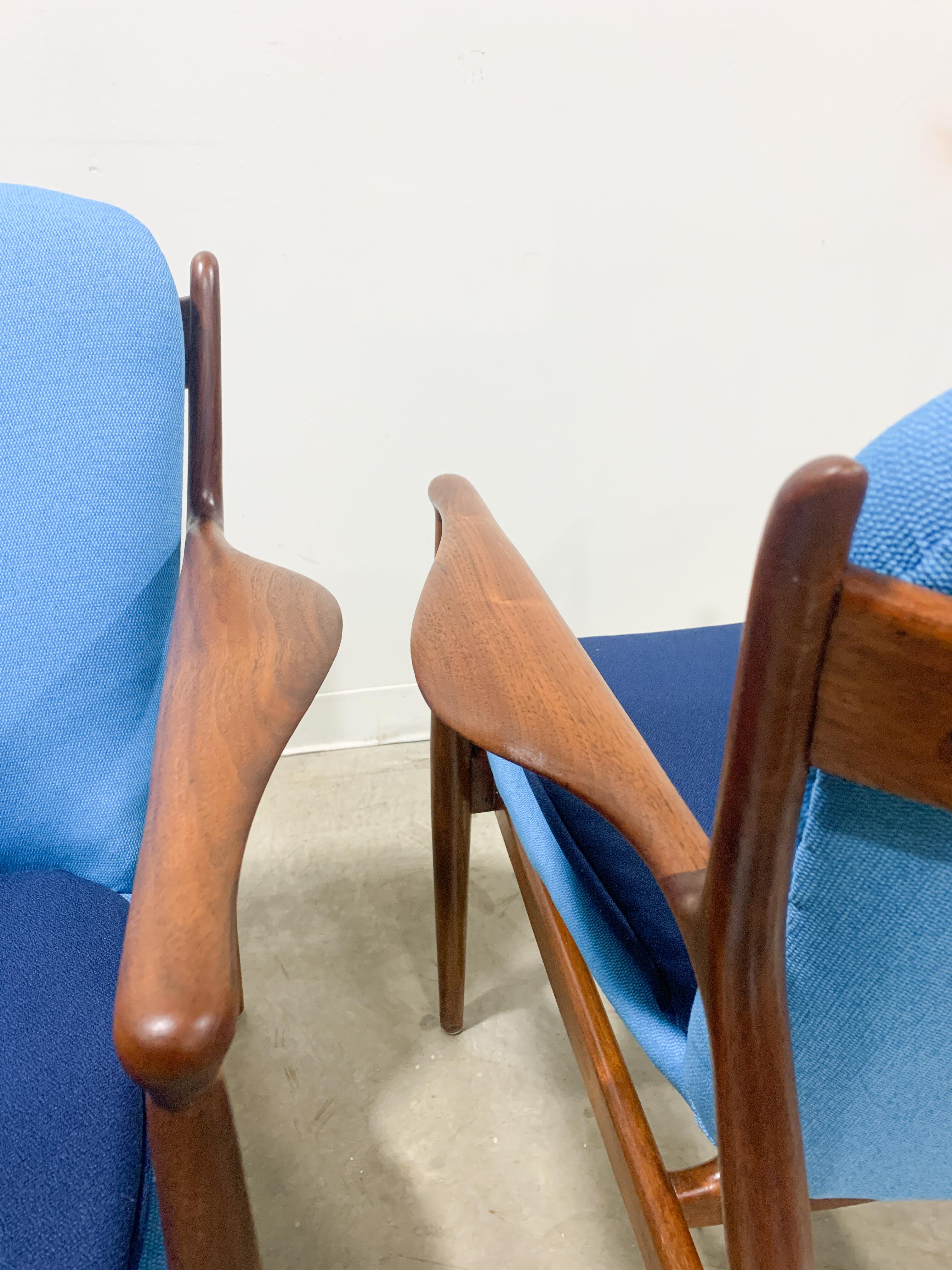 Pair of Finn Juhl Delegate Chairs by Baker Furniture 1
