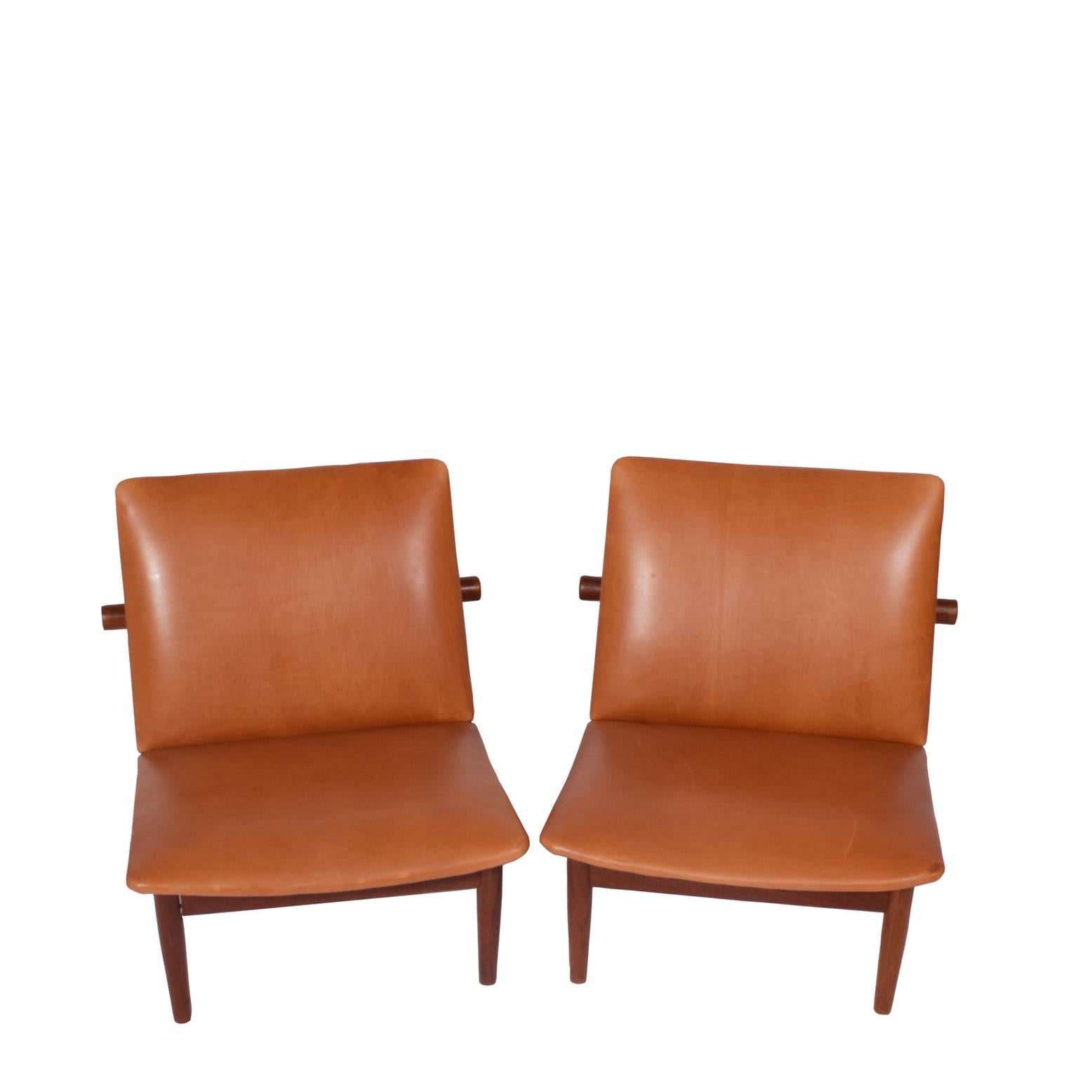 Pair of Finn Juhl Easy Chairs 