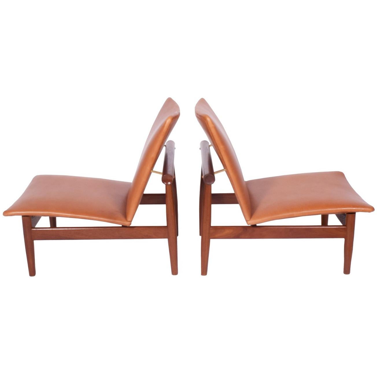 Pair of Finn Juhl Easy Chairs "No.137" for France & Søn, 1958