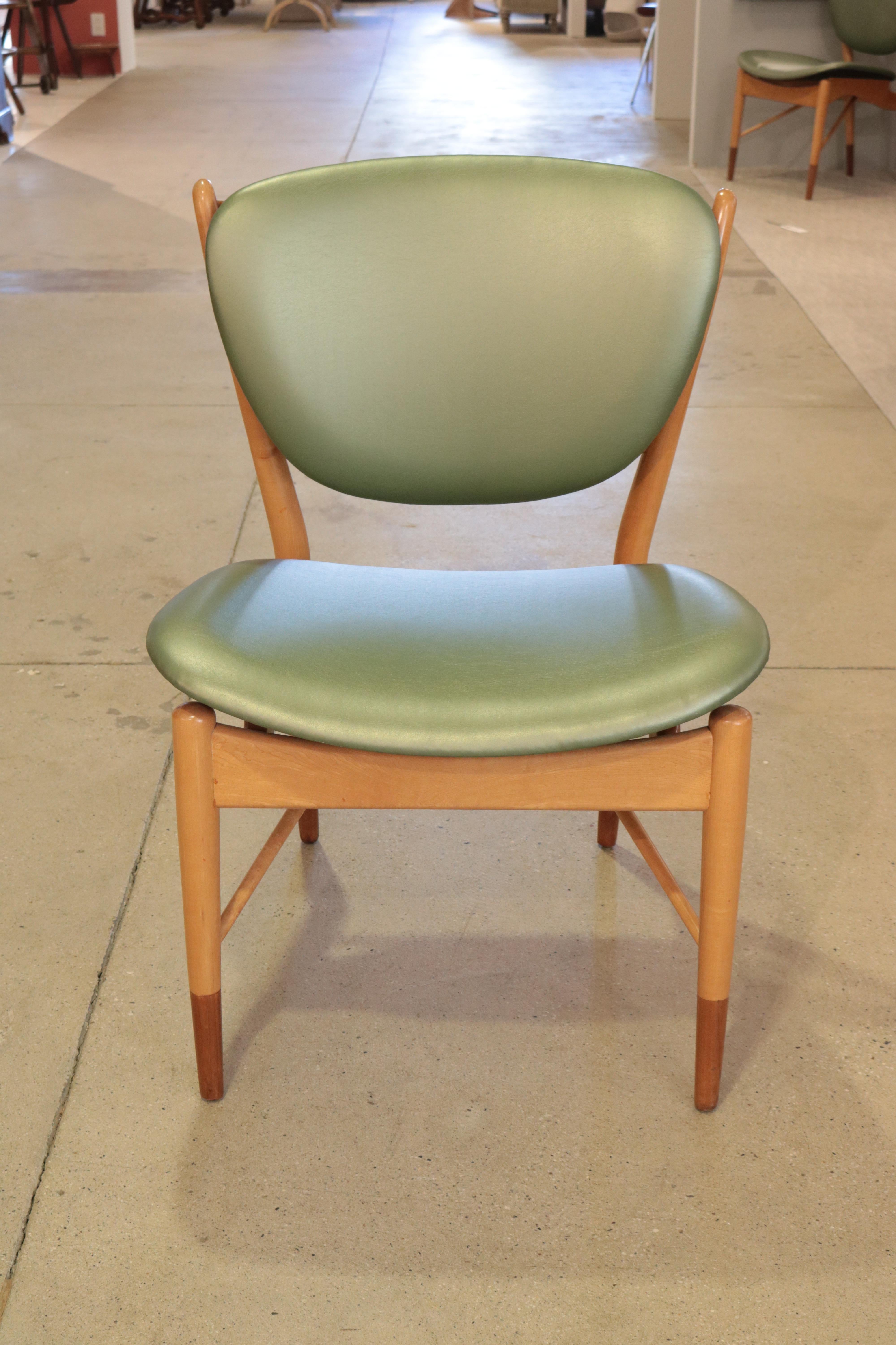 Pair of Finn Juhl for Baker Side Chairs For Sale 1