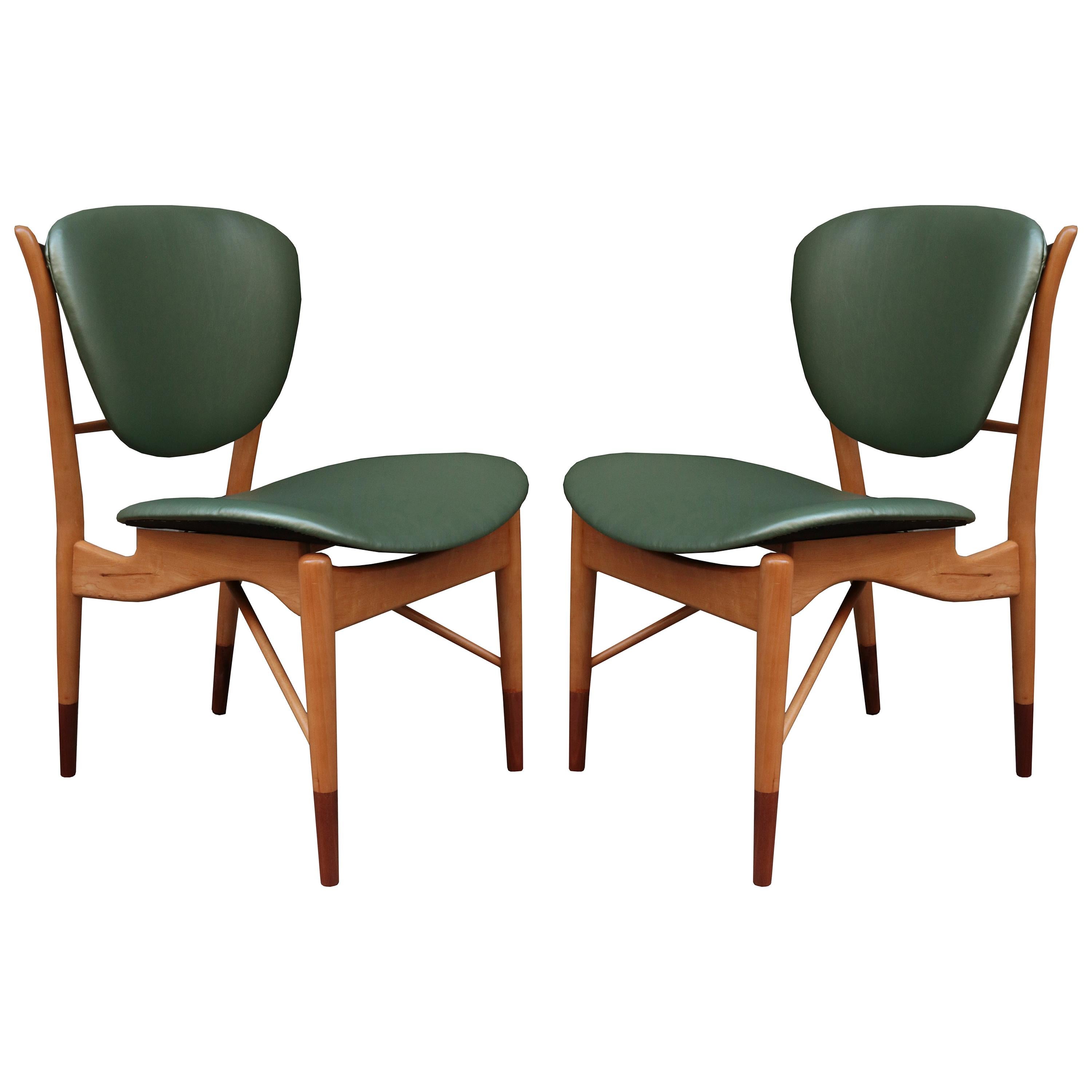 Pair of Finn Juhl for Baker Side Chairs