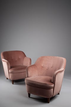 Pareja de tumbonas finlandesas de los años 50 de Oy Paul Boman Ab