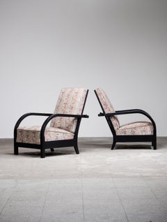 Pair of Finnish Art Deco Lounge Chairs by Einari Kyöstilä for Asko, 1930s