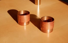 Finnische Schalen aus Kupfer und Teakholz im Stil von Paavo Tynell, 60er Jahre, Paar