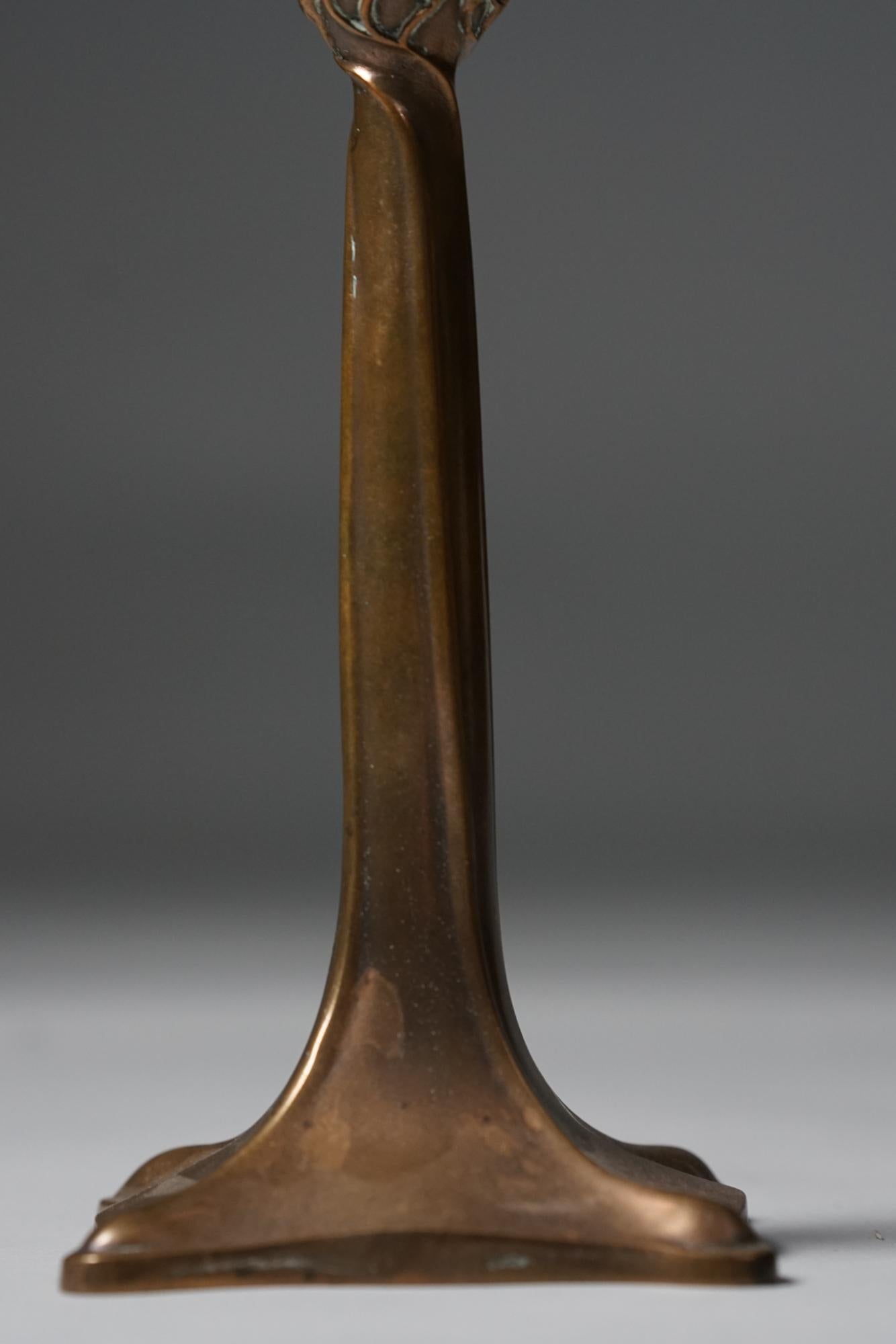 Pair of Finnish Brass Candlesticks, 1930/1940s For Sale 1