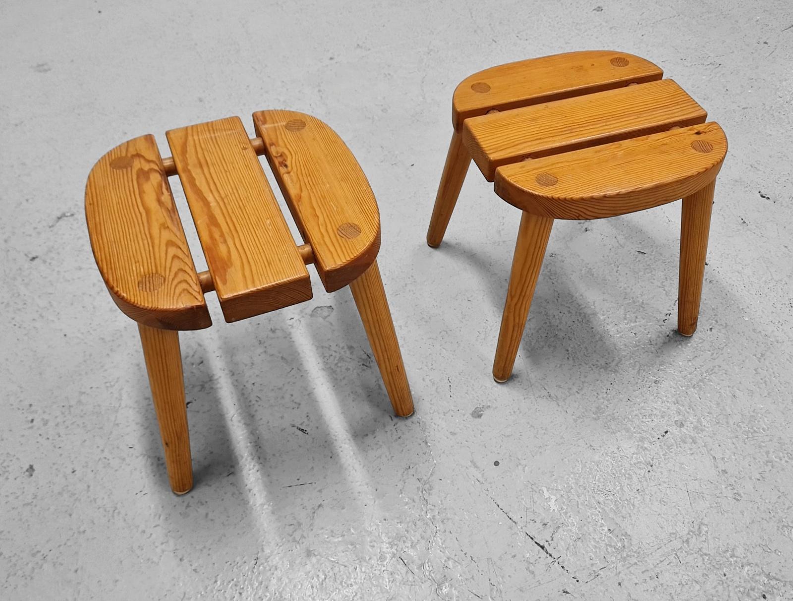 Pair of Finnish Sauna Stools, 1970s For Sale 4