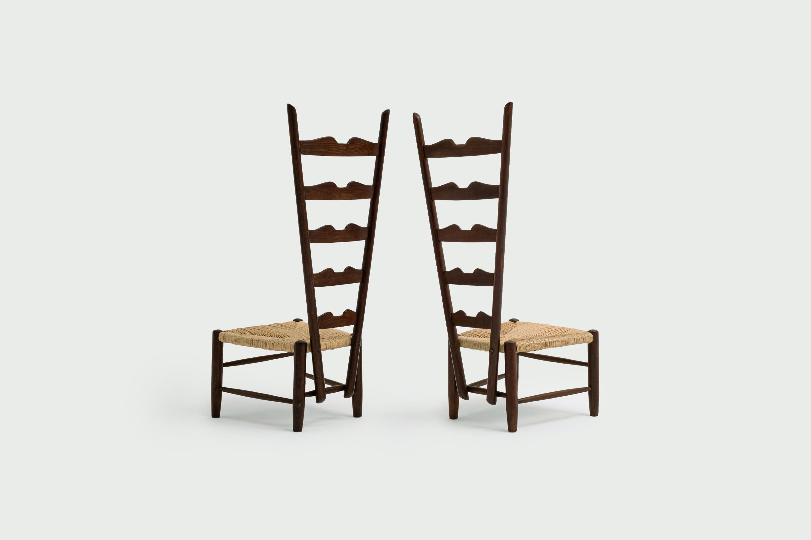 Mid-Century Modern Pair of Fireside Chairs by Gio Ponti, circa 1939