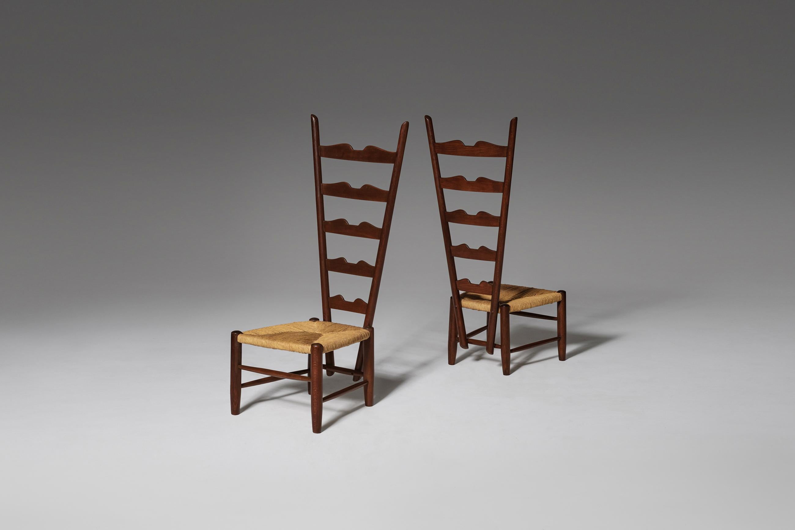 Mid-Century Modern Pair of Fireside Chairs by Gio Ponti, circa 1939 For Sale