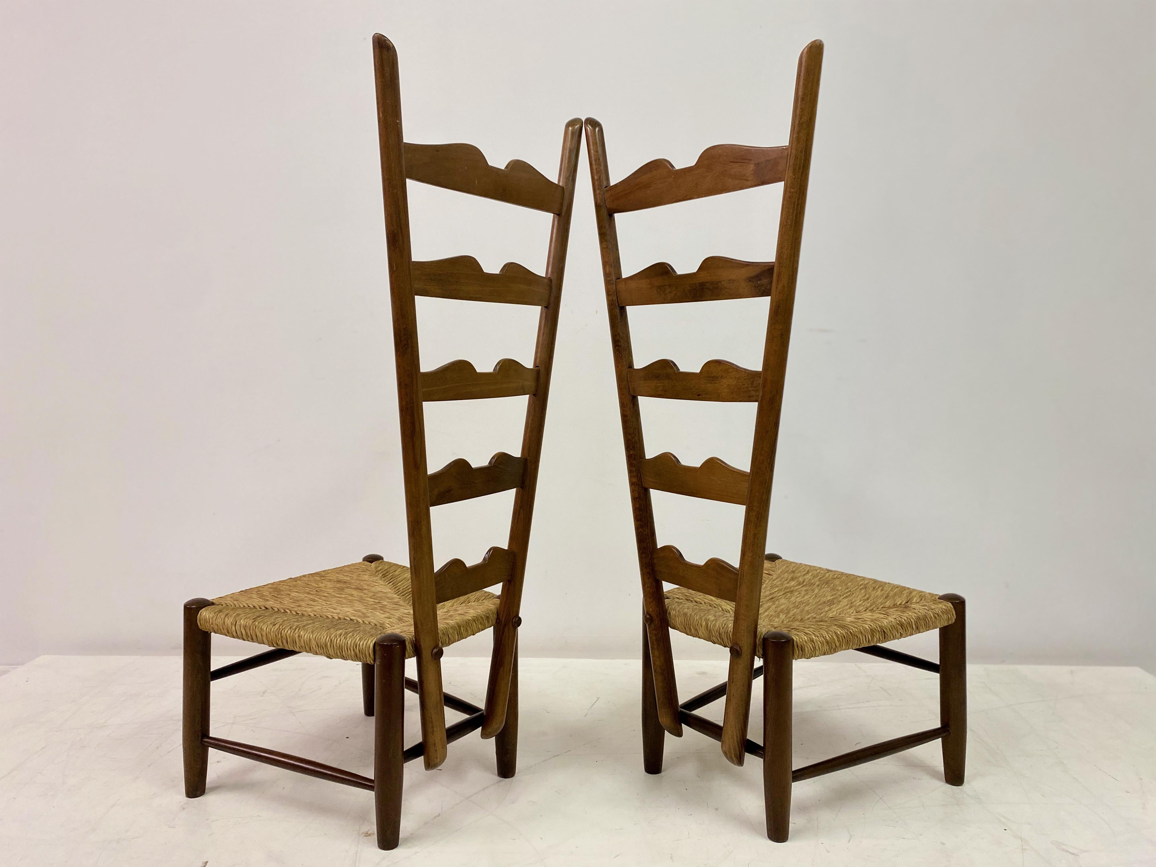 Pair Of Fireside Chairs By Gio Ponti For Casa E Giardino For Sale 4