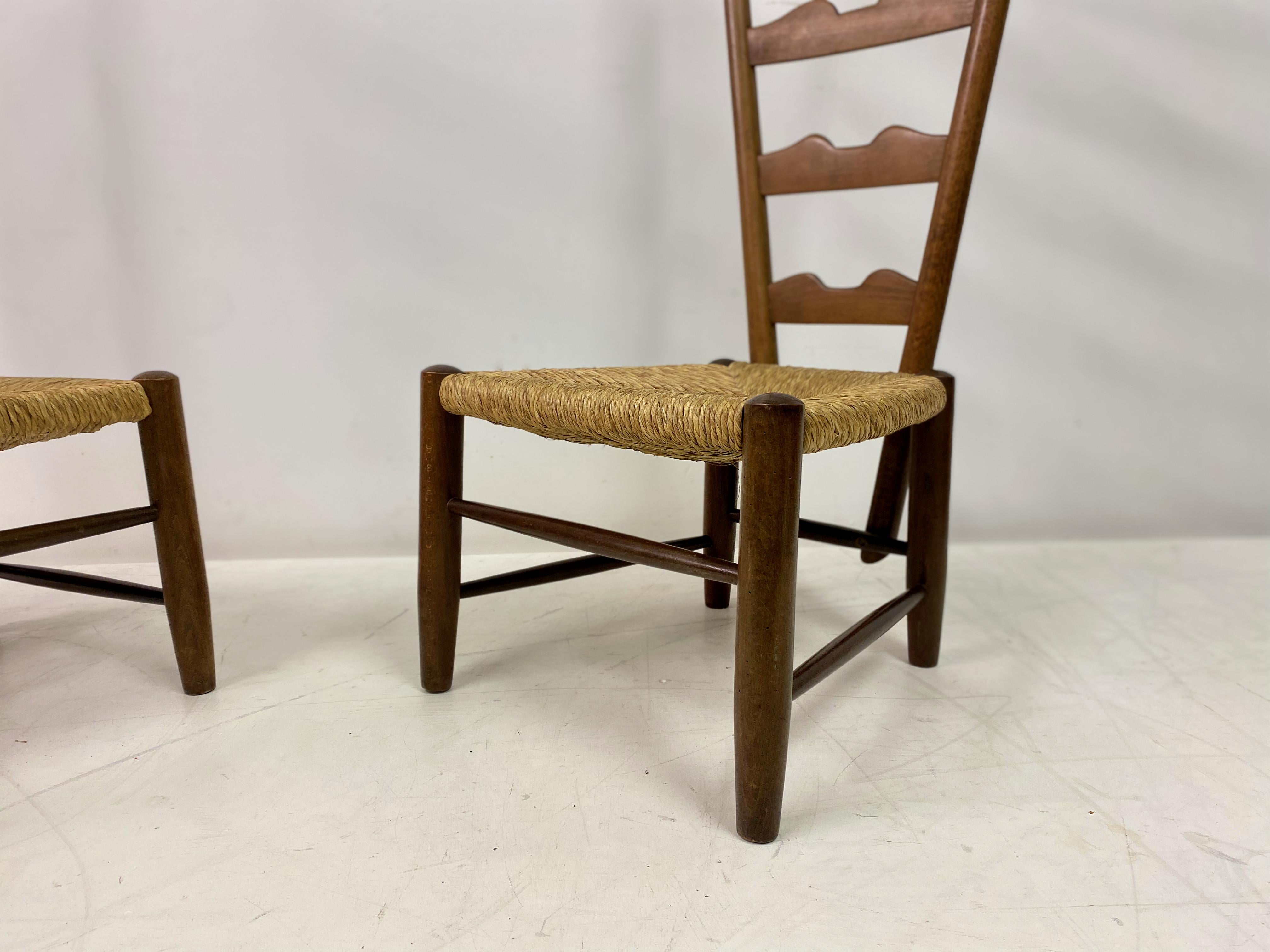 Pair Of Fireside Chairs By Gio Ponti For Casa E Giardino In Good Condition For Sale In London, London