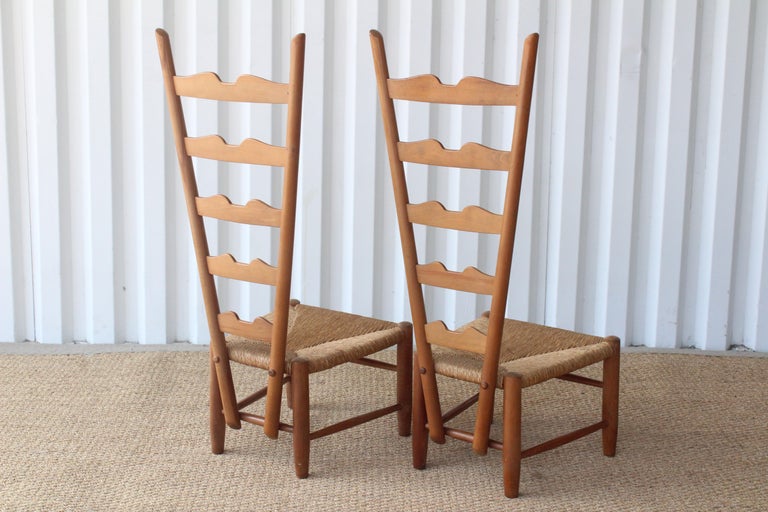 Italian Pair of Fireside Chairs by Gio Ponti for Casa e Giardino, Italy, 1939 For Sale